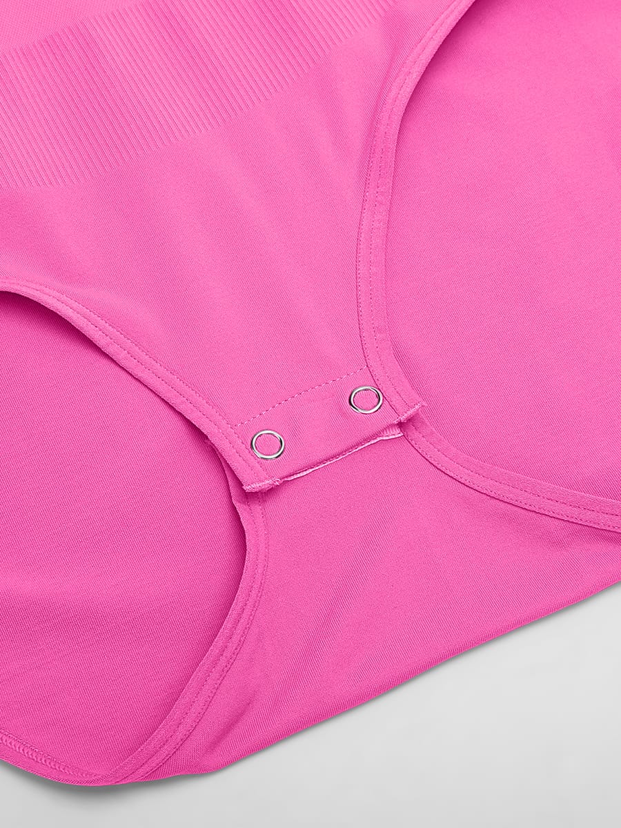 Buttery-Soft Seamless Crew-Neck Tummy Control Bodysuit