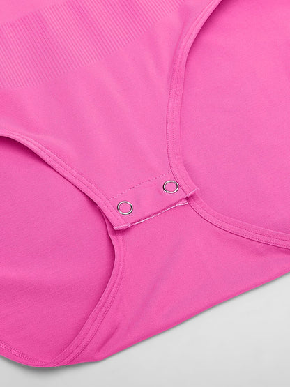 Buttery-Soft Seamless Crew-Neck Tummy Control Bodysuit