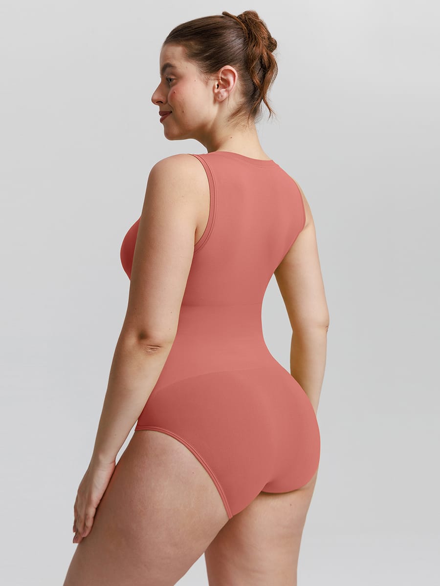 Buttery-Soft Seamless Scoop-Neck Tummy Control Bodysuit
