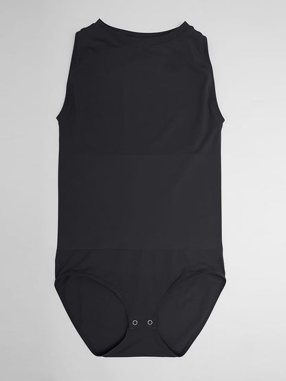 Buttery-Soft Seamless Crew-Neck Tummy Control Bodysuit