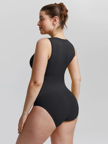Buttery-Soft Seamless Scoop-Neck Tummy Control Bodysuit