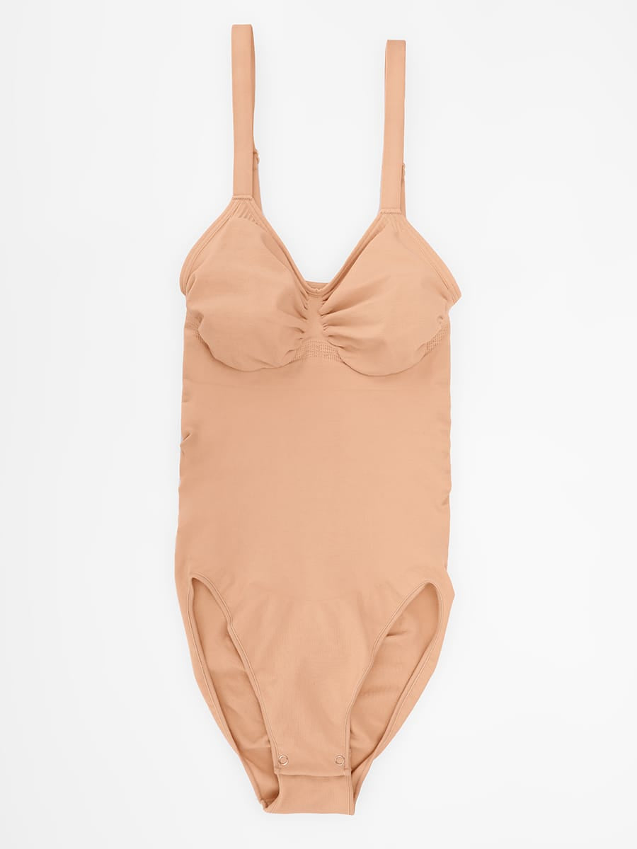 Seamless Chest Support Waist Control Shapewear Bodysuit