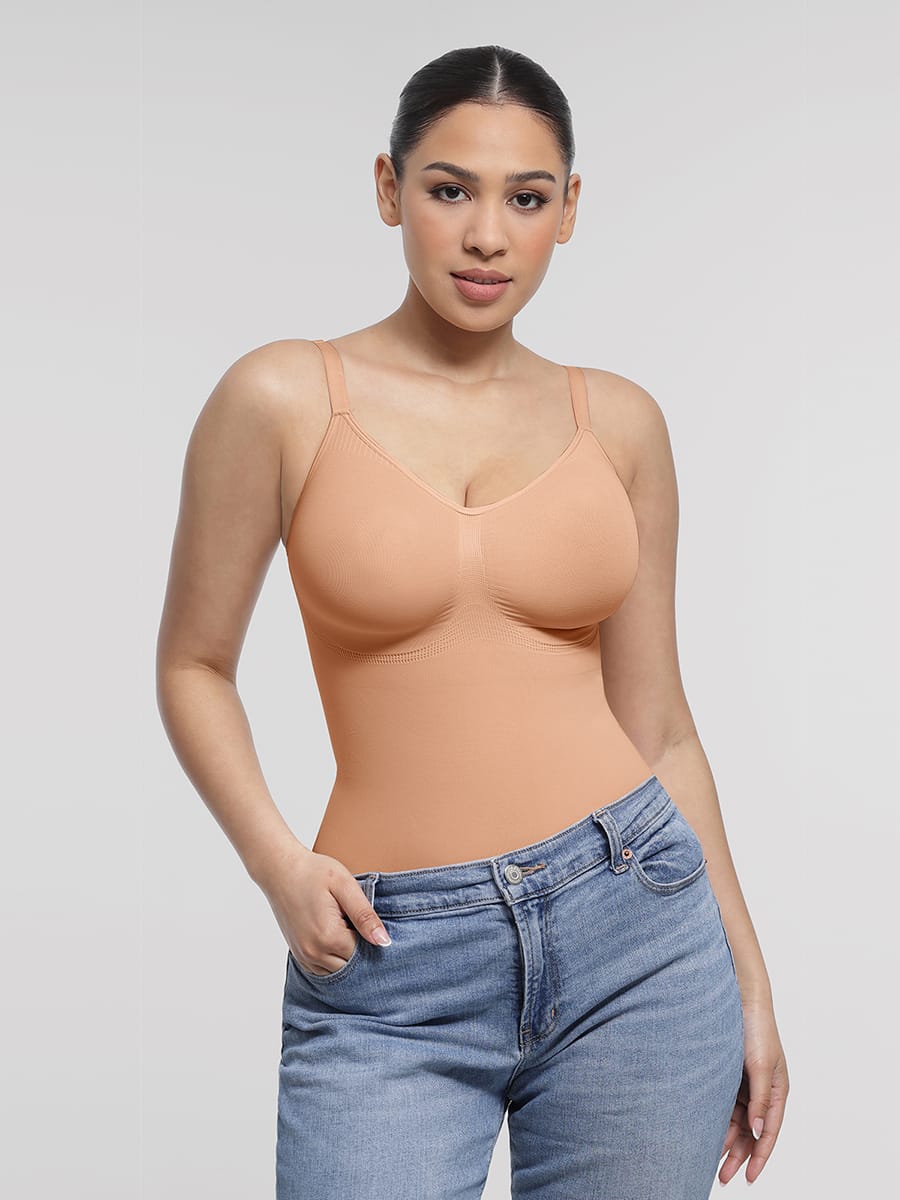 Seamless Chest Support Waist Control Shapewear Bodysuit