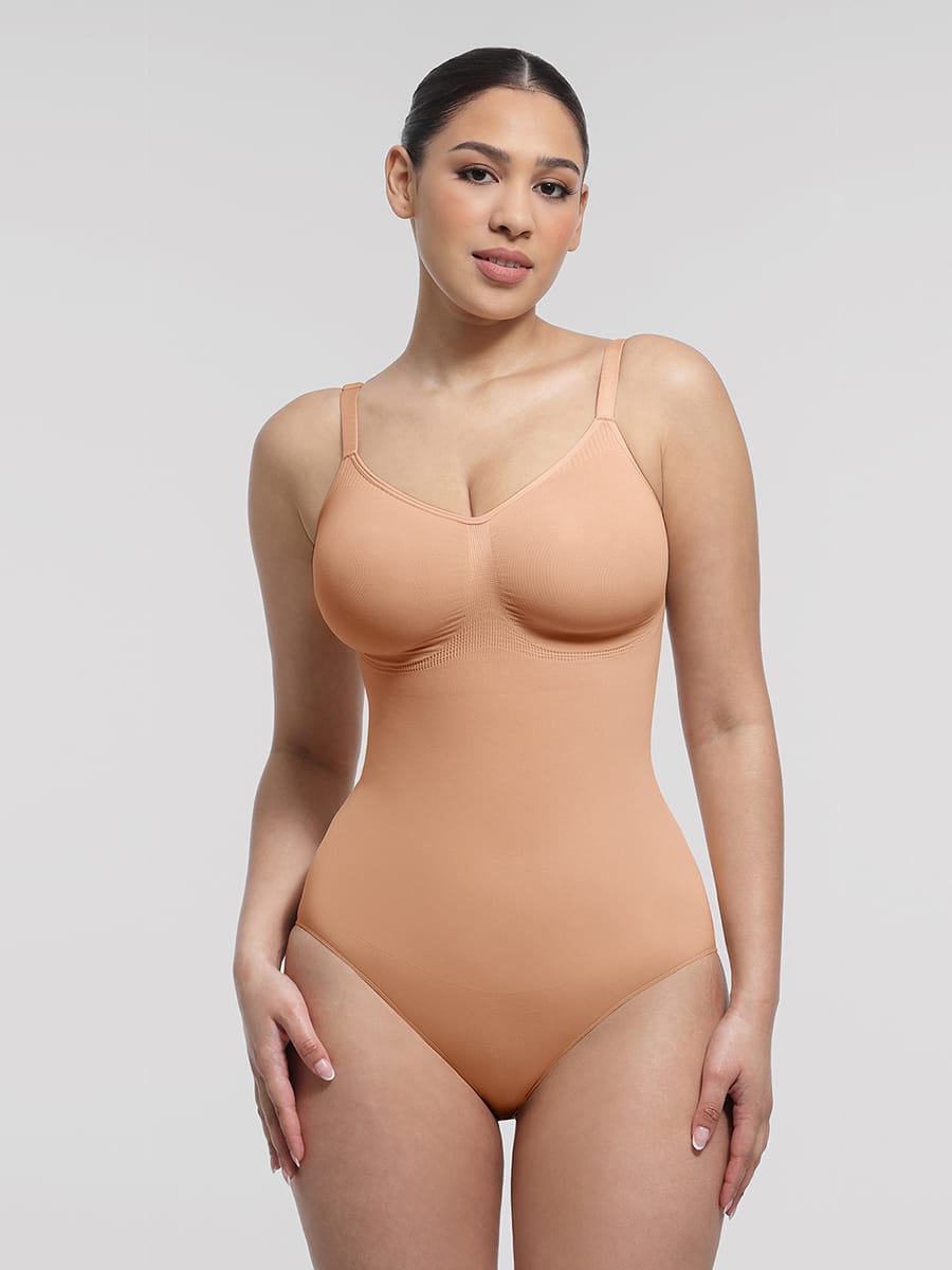 Seamless Chest Support Waist Control Shapewear Bodysuit