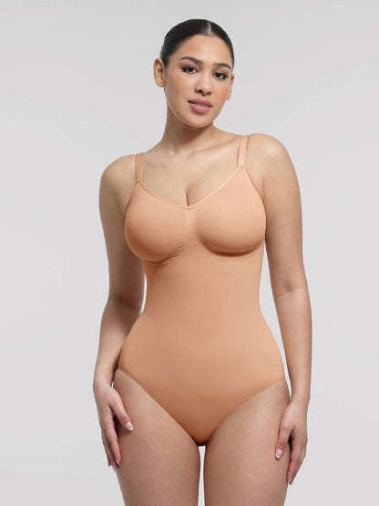 Seamless Chest Support Waist Control Shapewear Bodysuit
