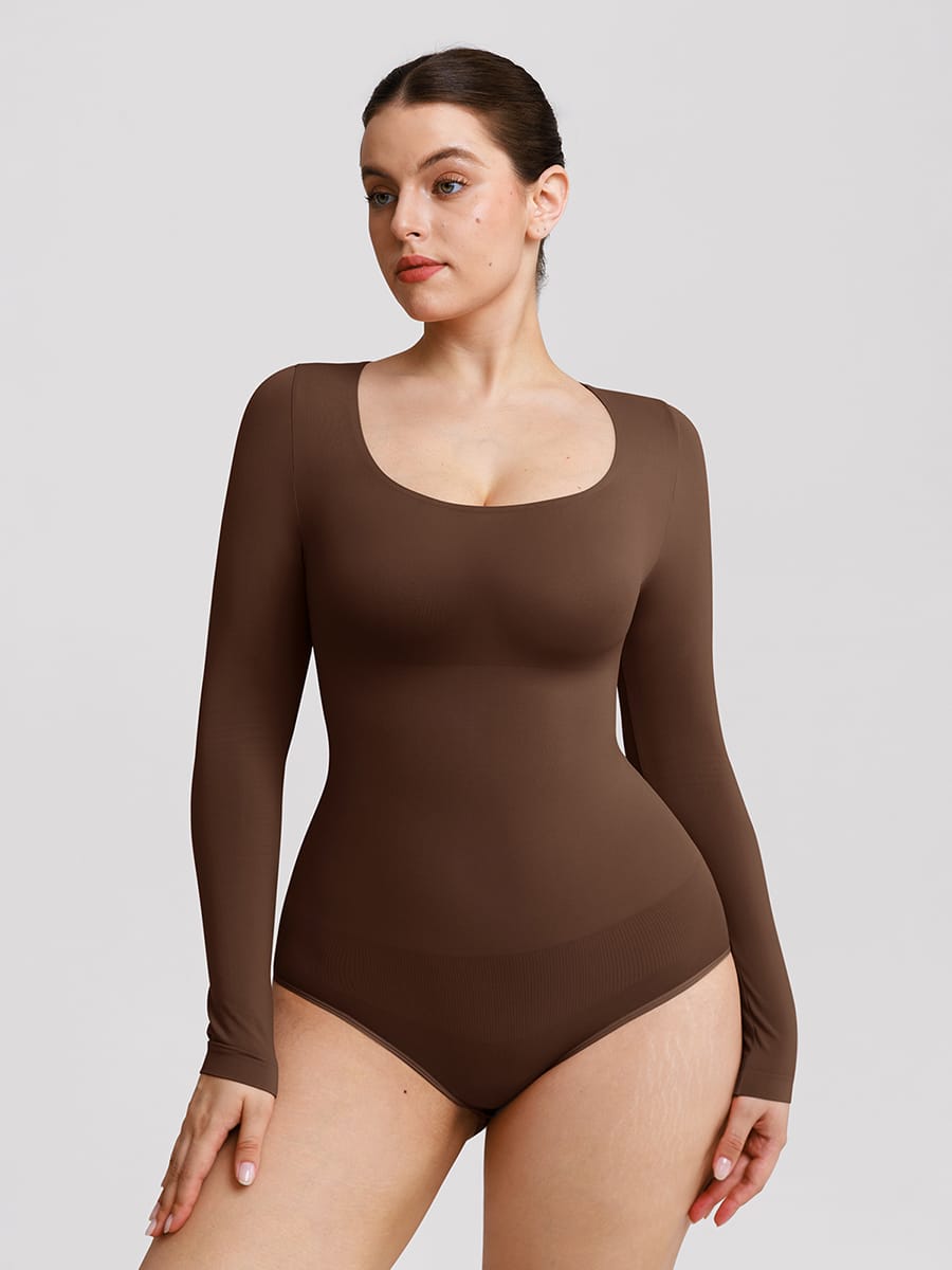 Butter-Soft Scoop-Neck Tummy Control Bodysuit