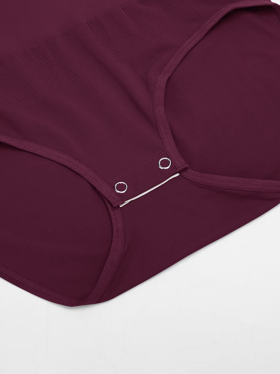 Buttery-Soft Seamless Scoop-Neck Tummy Control Brief Bodysuit