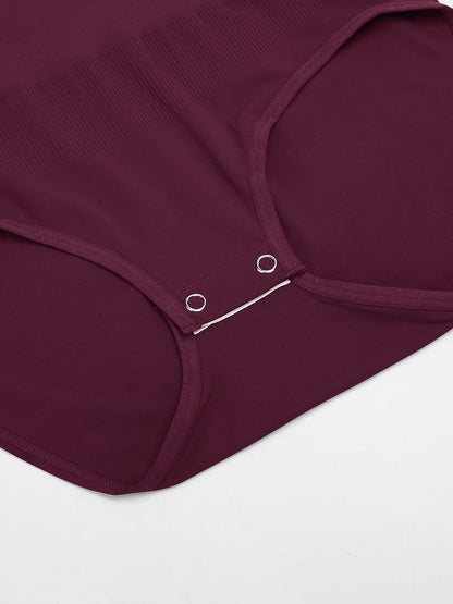Buttery-Soft Seamless Scoop-Neck Tummy Control Brief Bodysuit