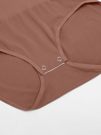 Buttery-Soft Seamless Scoop-Neck Tummy Control Brief Bodysuit