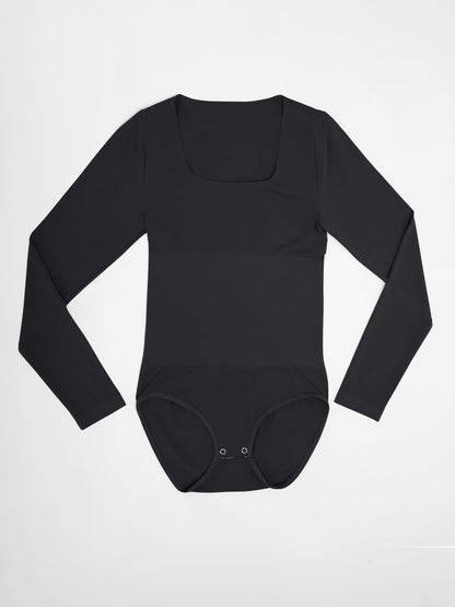 Buttery-Soft Seamless Scoop-Neck Tummy Control Brief Bodysuit