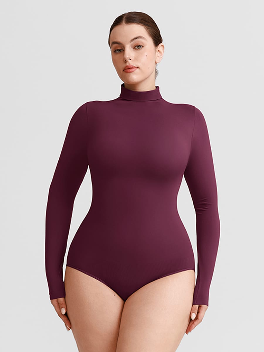 Buttery-Soft Seamless Snap-Crotch Second-Skin Bodysuit