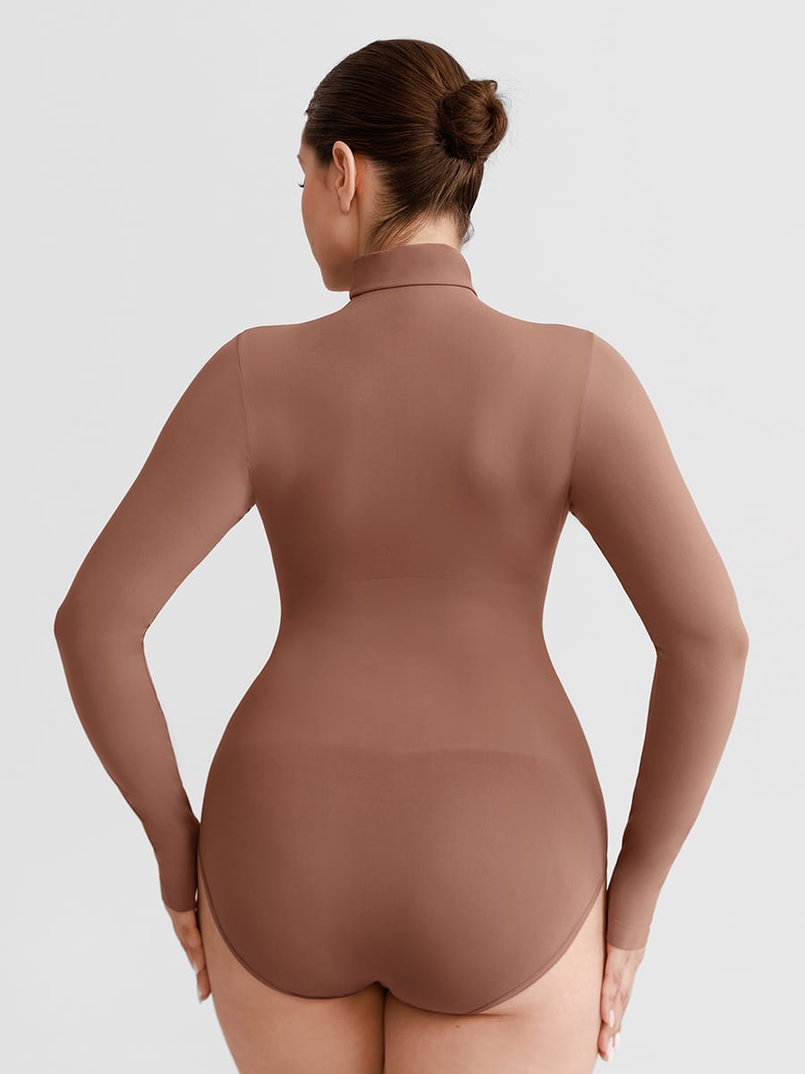 Buttery-Soft Seamless Snap-Crotch Second-Skin Bodysuit