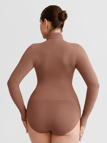 Buttery-Soft Seamless Snap-Crotch Second-Skin Bodysuit