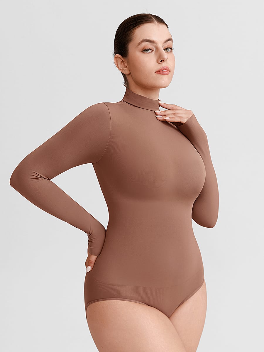 Buttery-Soft Seamless Snap-Crotch Second-Skin Bodysuit