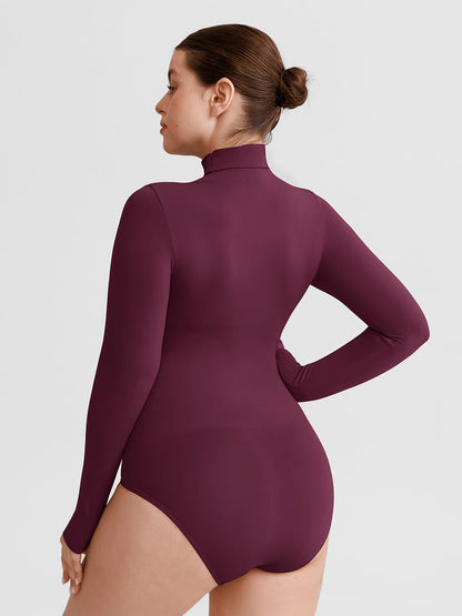 Buttery-Soft Seamless Snap-Crotch Second-Skin Bodysuit