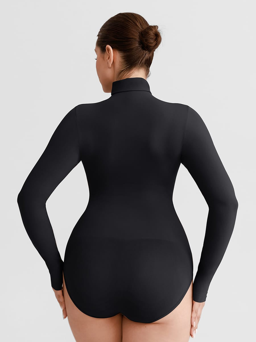 Buttery-Soft Seamless Snap-Crotch Second-Skin Bodysuit