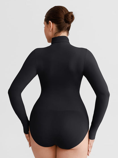 Buttery-Soft Seamless Snap-Crotch Second-Skin Bodysuit