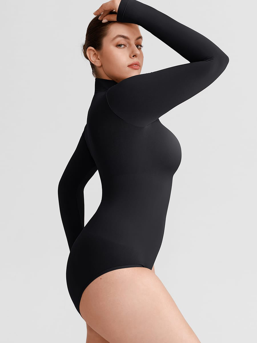 Buttery-Soft Seamless Snap-Crotch Second-Skin Bodysuit