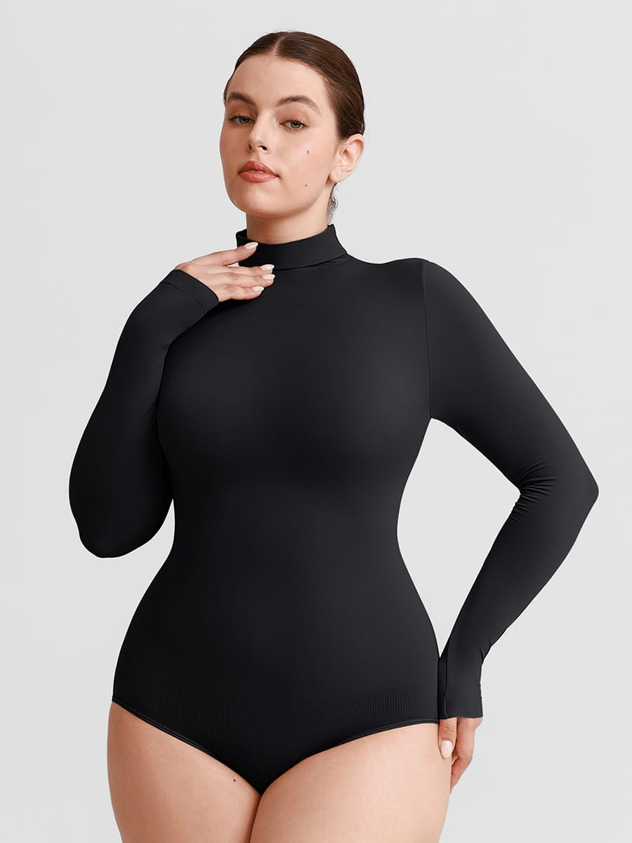Buttery-Soft Seamless Snap-Crotch Second-Skin Bodysuit
