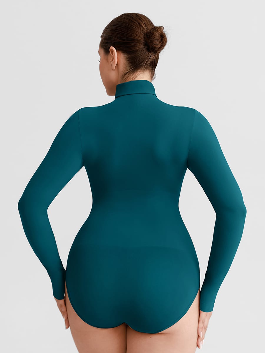 Buttery-Soft Seamless Snap-Crotch Second-Skin Bodysuit
