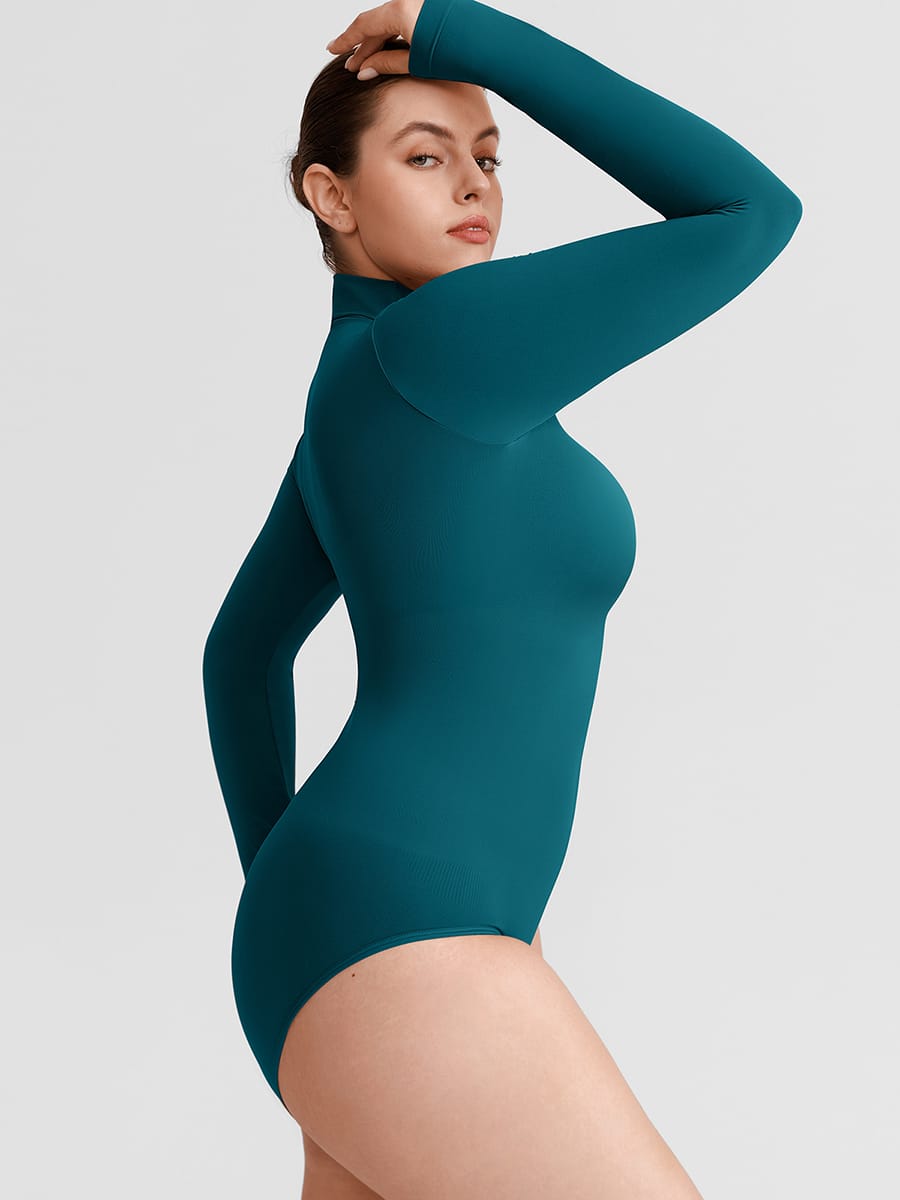 Buttery-Soft Seamless Snap-Crotch Second-Skin Bodysuit