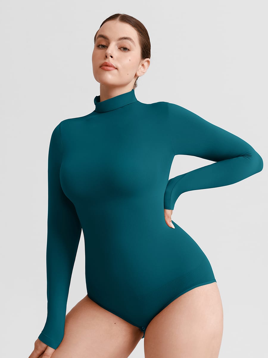 Buttery-Soft Seamless Snap-Crotch Second-Skin Bodysuit