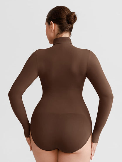 Buttery-Soft Seamless Snap-Crotch Second-Skin Bodysuit