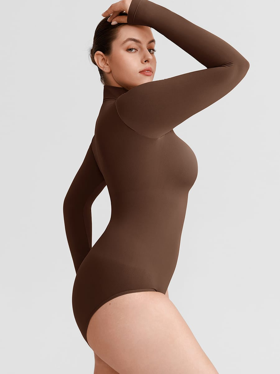 Buttery-Soft Seamless Snap-Crotch Second-Skin Bodysuit