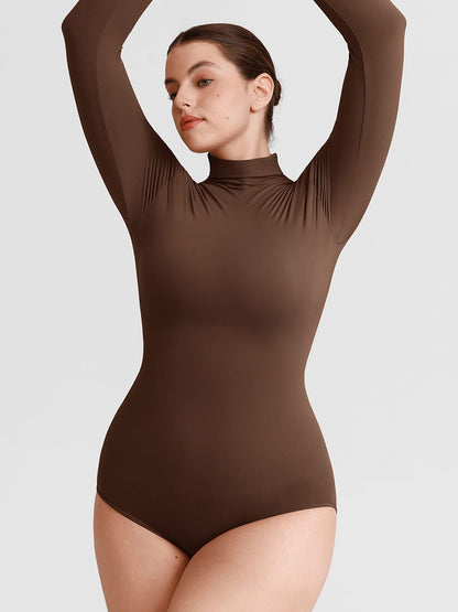 Buttery-Soft Seamless Snap-Crotch Second-Skin Bodysuit
