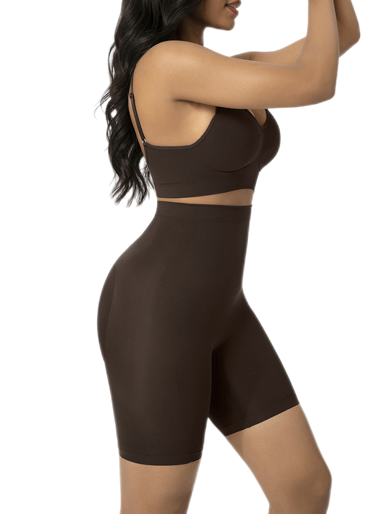 Wholesale Unbelievable Black High Waist Butt Lifter Shapewear Shorts Slimmer