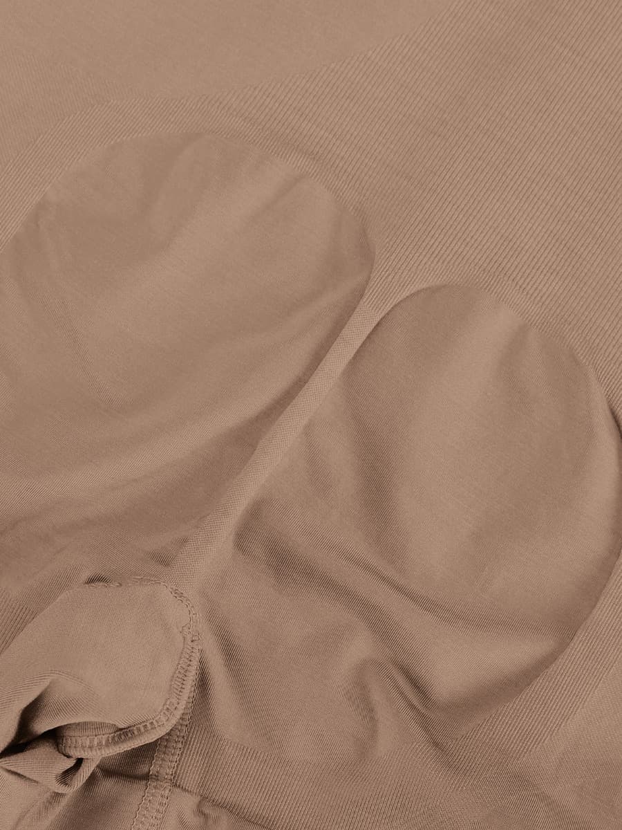 Wholesale Seamless Open-Bust Abdomen Flattening Mid-Thigh Bodysuit