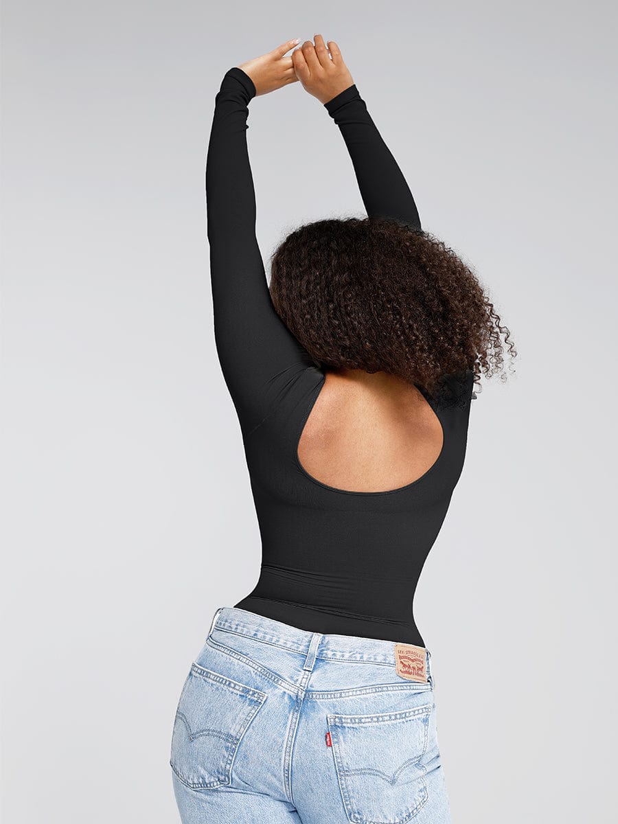 Seamless Bust Support Waist-Cinching Tummy Control Bodysuit