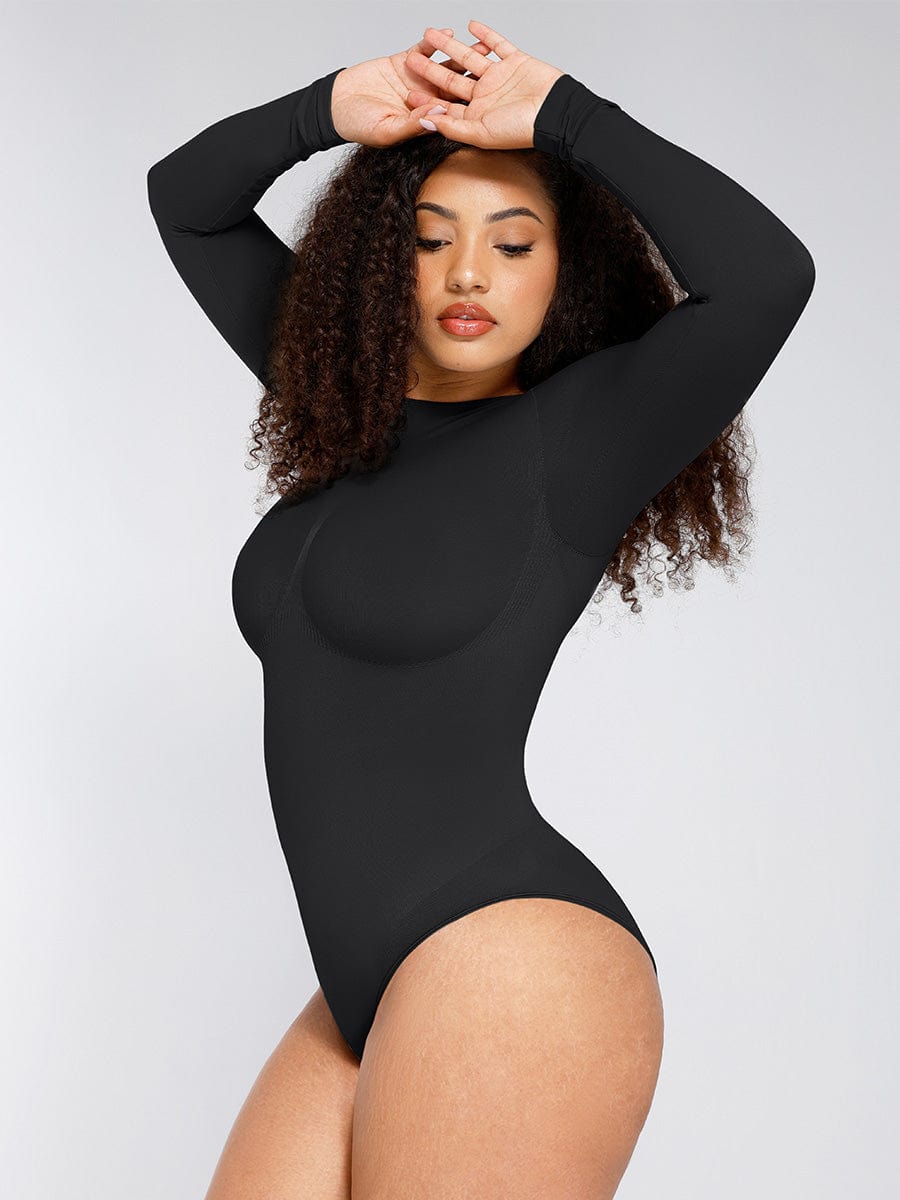 Seamless Bust Support Waist-Cinching Tummy Control Bodysuit