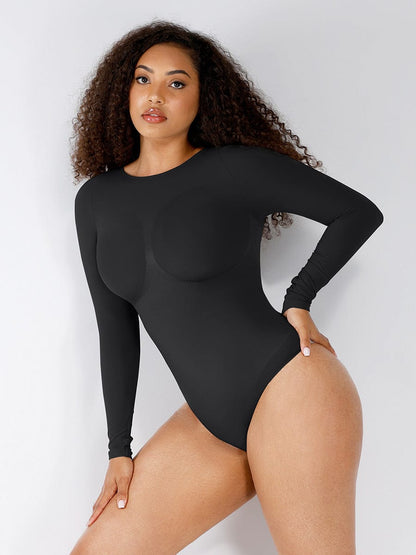 Seamless Bust Support Waist-Cinching Tummy Control Bodysuit