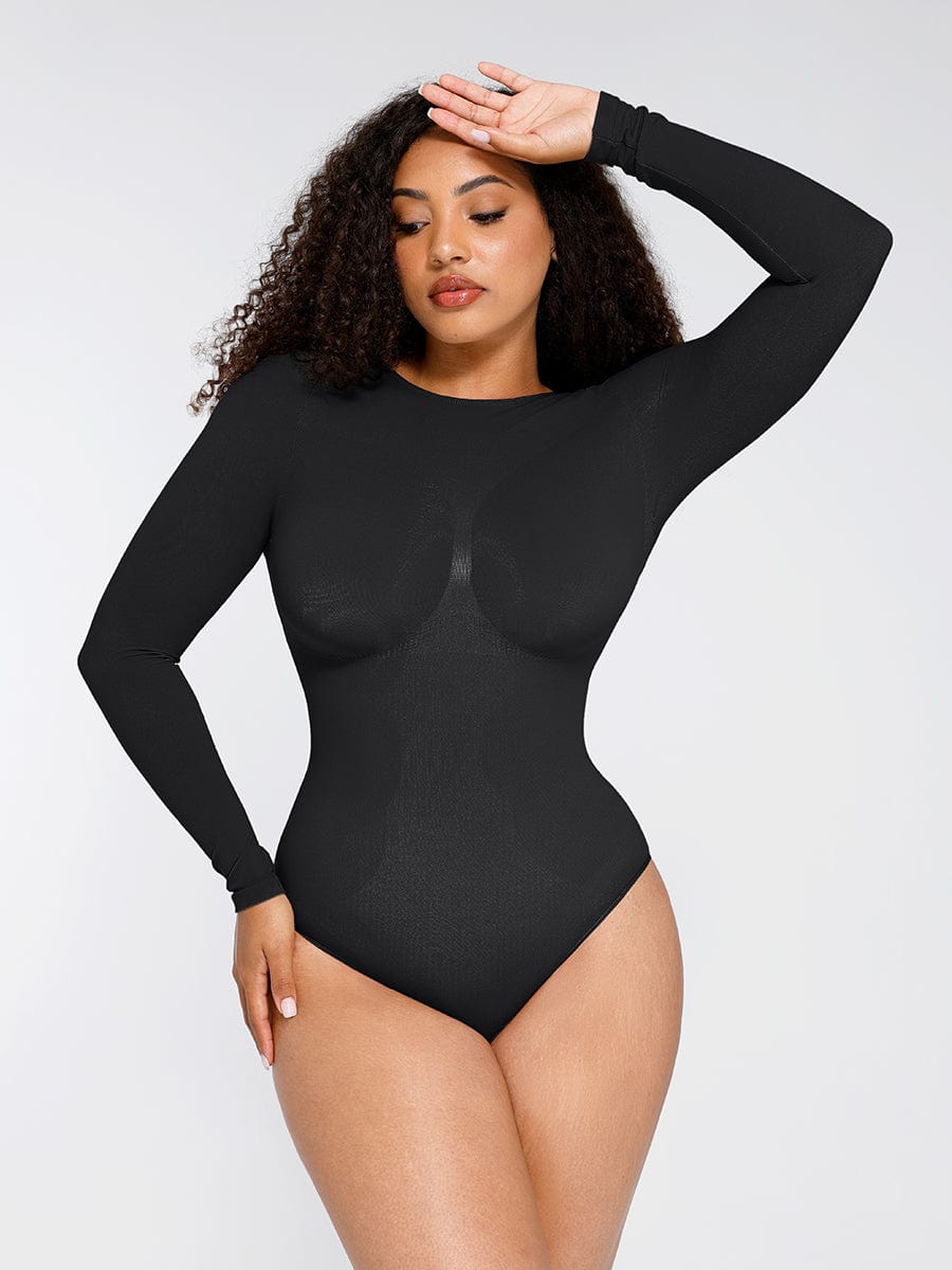 Seamless Bust Support Waist-Cinching Tummy Control Bodysuit