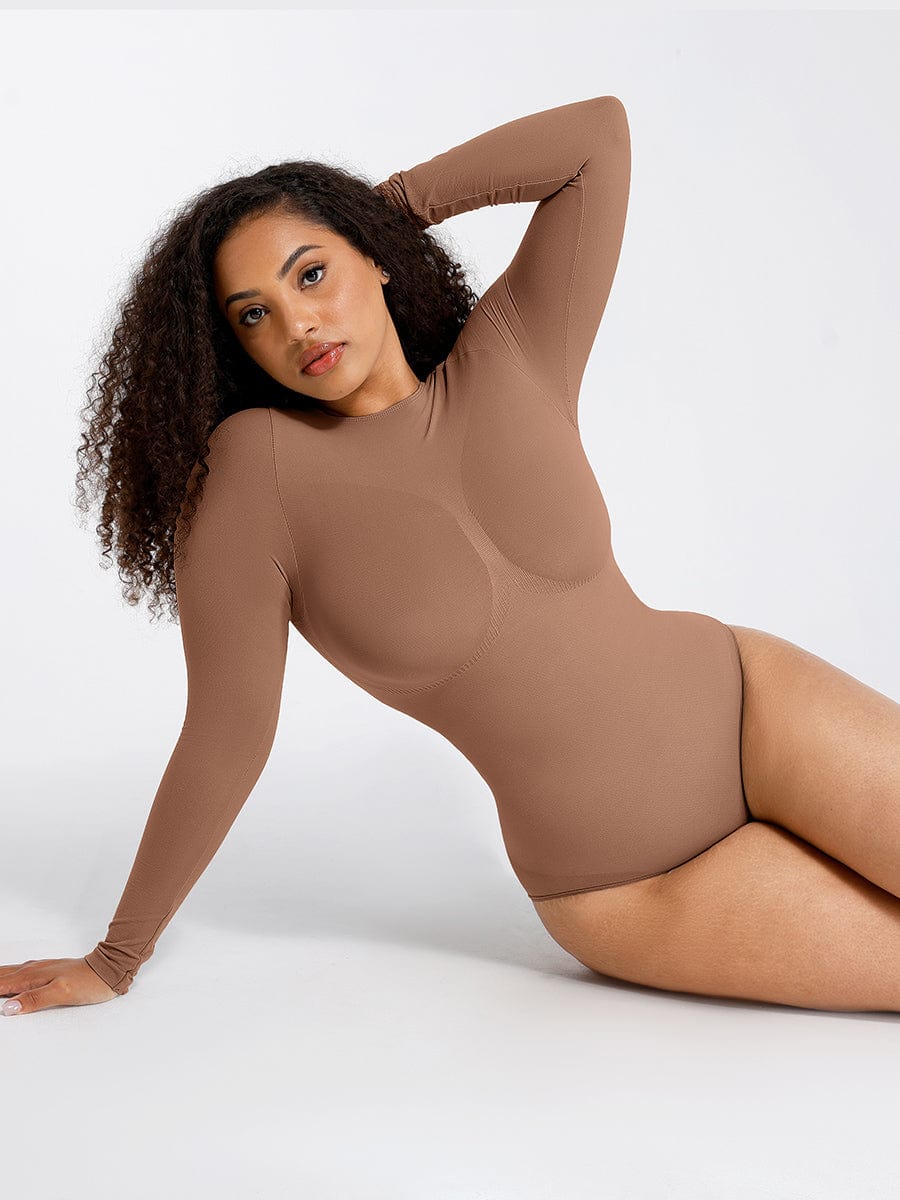 Seamless Bust Support Waist-Cinching Tummy Control Bodysuit