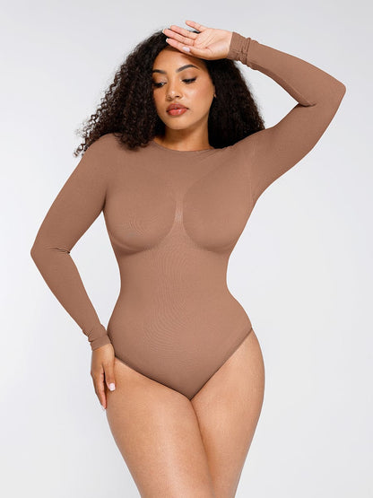 Seamless Bust Support Waist-Cinching Tummy Control Bodysuit
