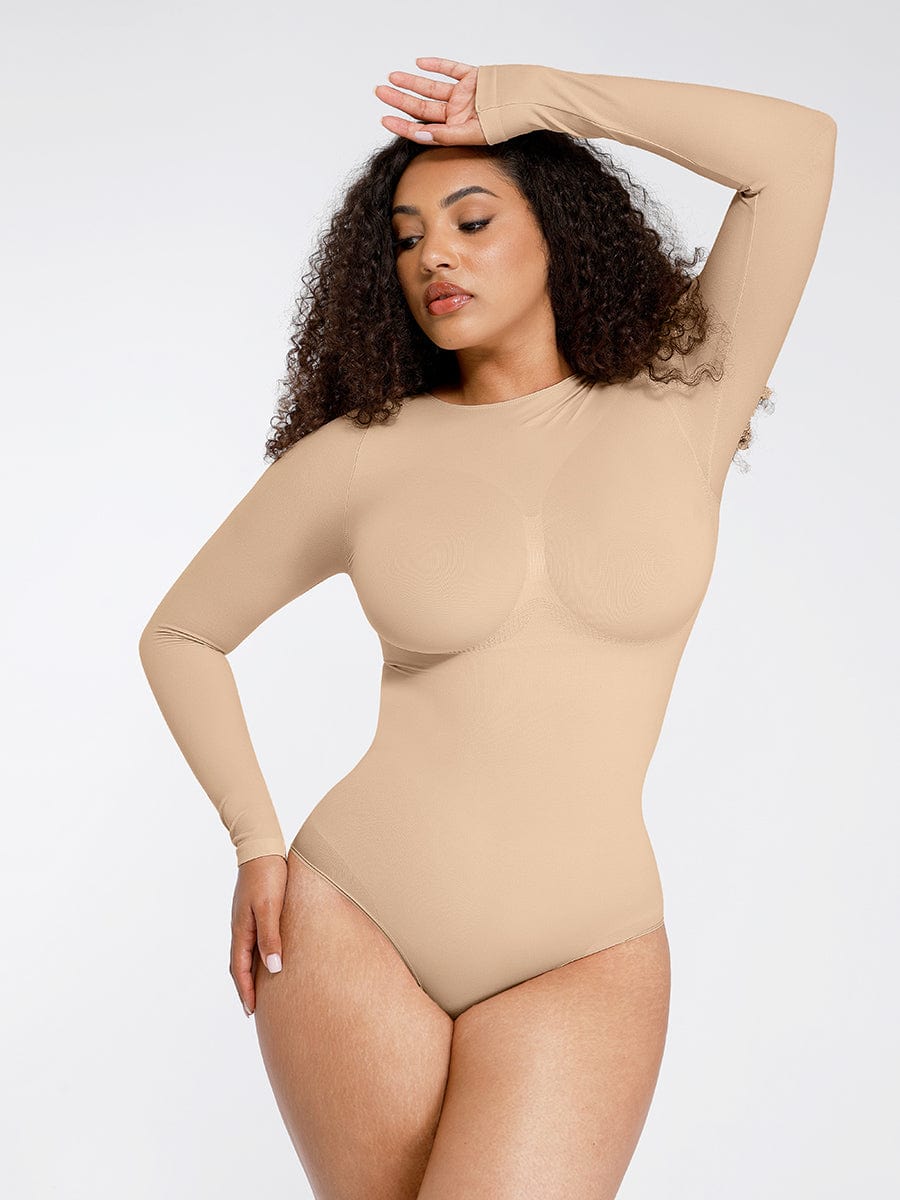 Seamless Bust Support Waist-Cinching Tummy Control Bodysuit