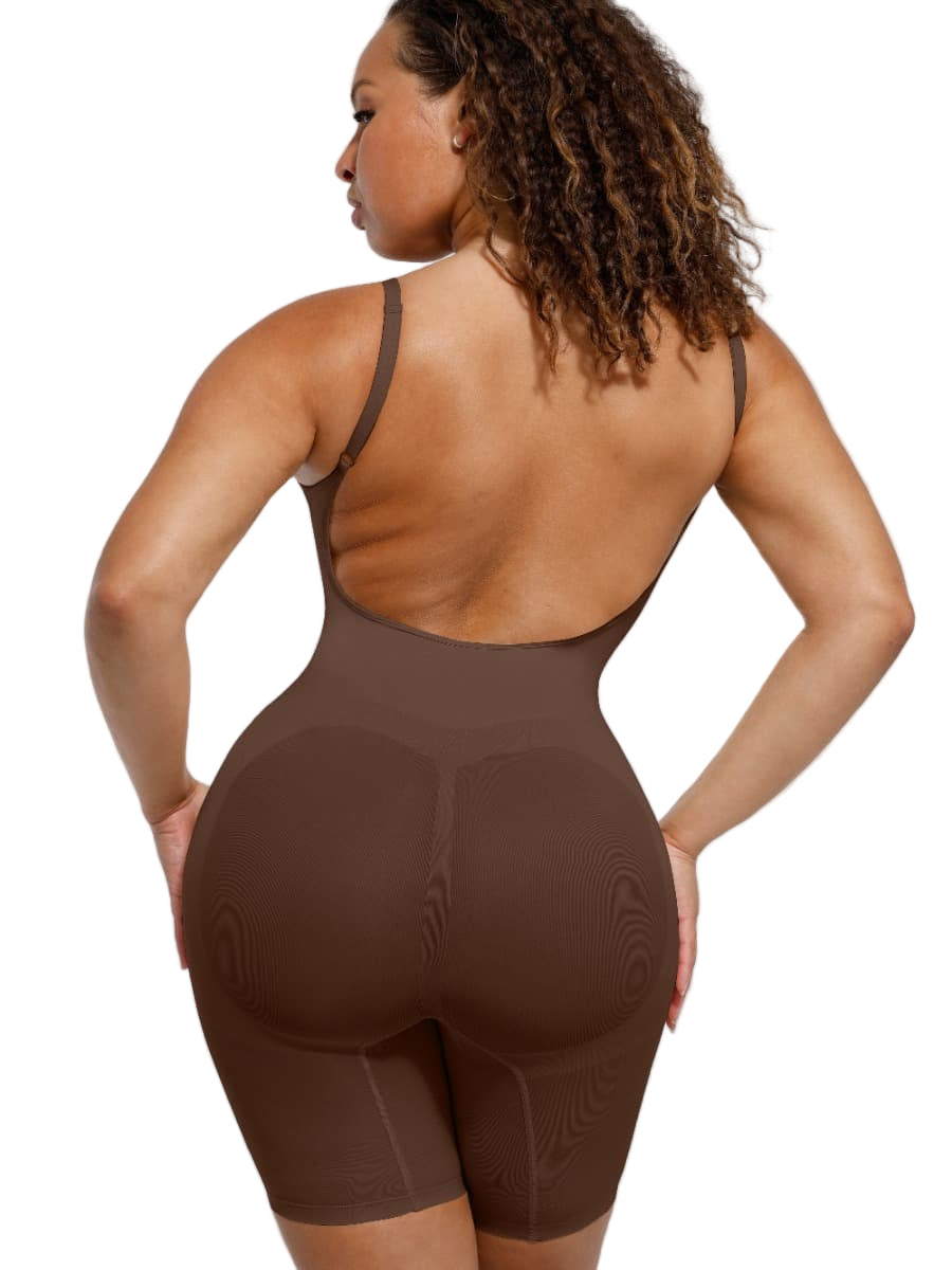 Wholesale Seamless Scultp Covered Open-Back Boxer With Covered Chest