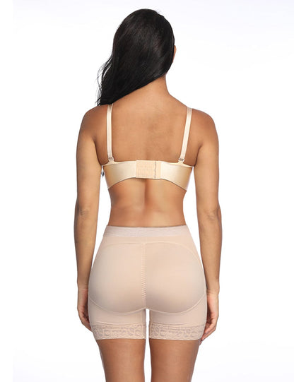 Wholesale Black Large Size Butt Lifter Tummy Control  Lifting Panty Lace Hem