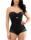 Super Trendy Black Elatic Waist Two Plastic Boned Big Size Butt Lifter