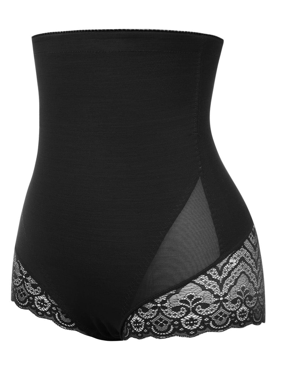 Super Trendy Black Elatic Waist Two Plastic Boned Big Size Butt Lifter