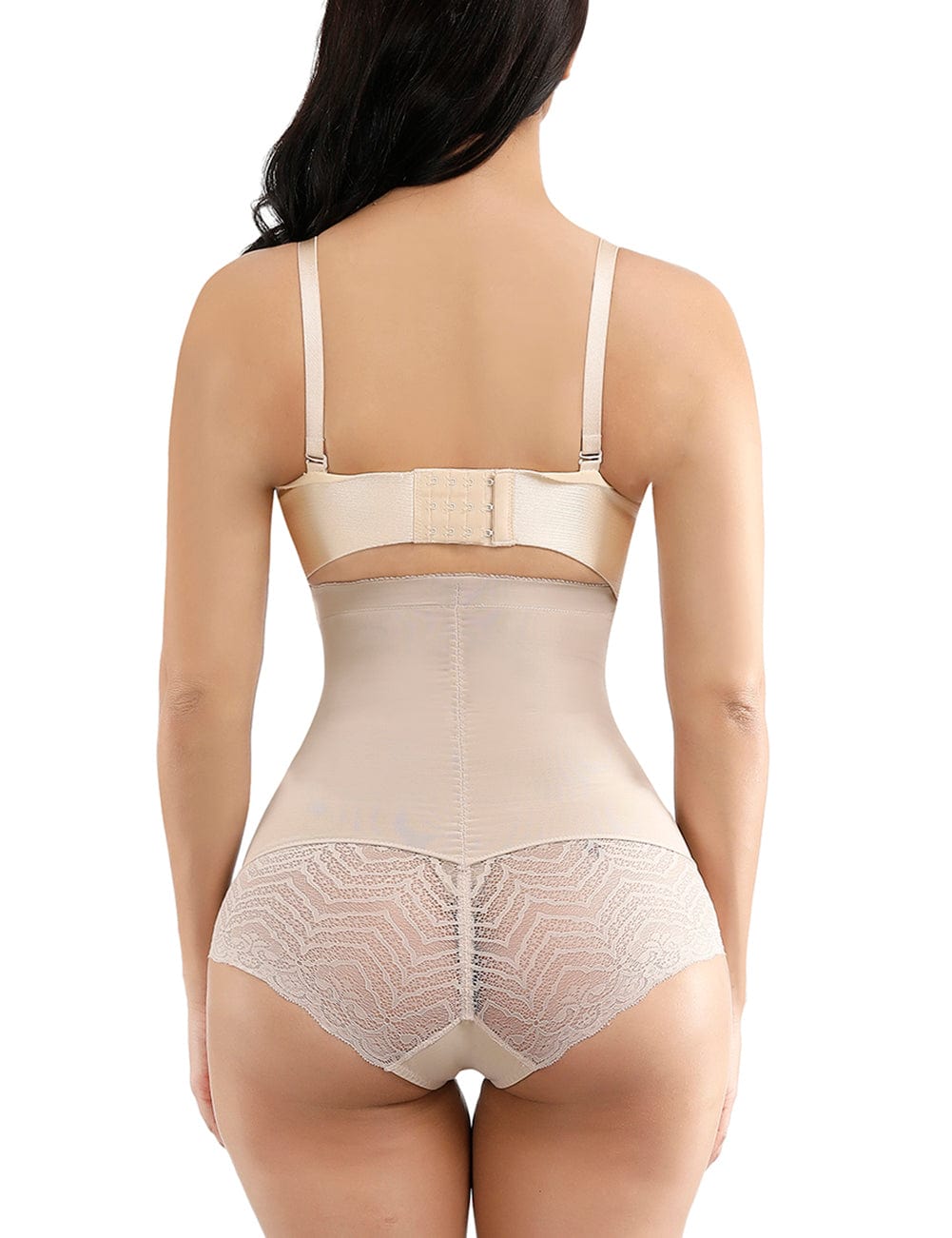 Super Trendy Black Elatic Waist Two Plastic Boned Big Size Butt Lifter