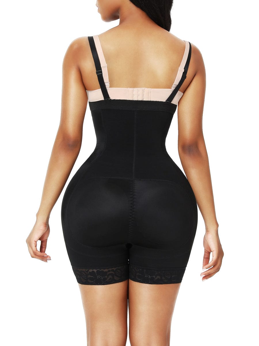 Wholesale Necessary Black Panty Shaper 2 Plastic Bones Crotchless Tummy Trimmer