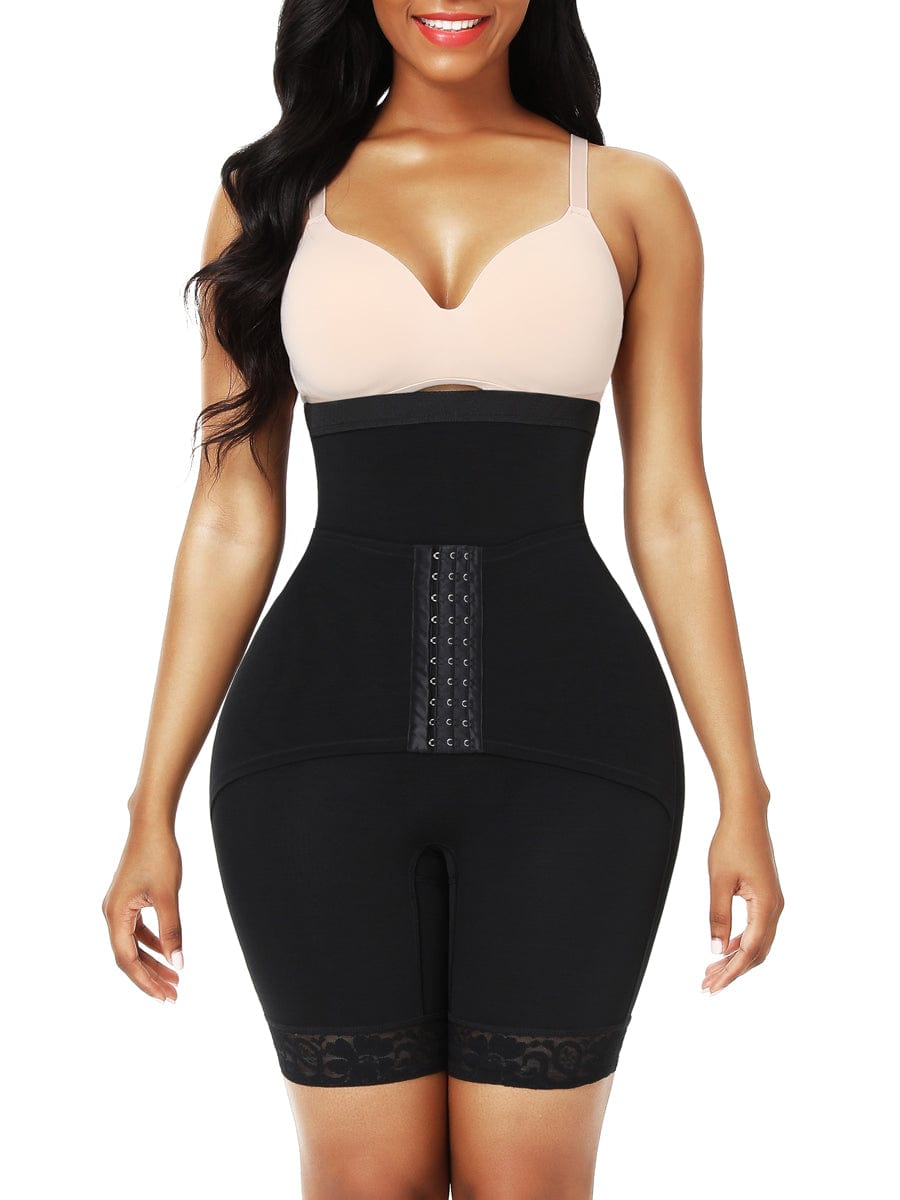 Wholesale Necessary Black Panty Shaper 2 Plastic Bones Crotchless Tummy Trimmer