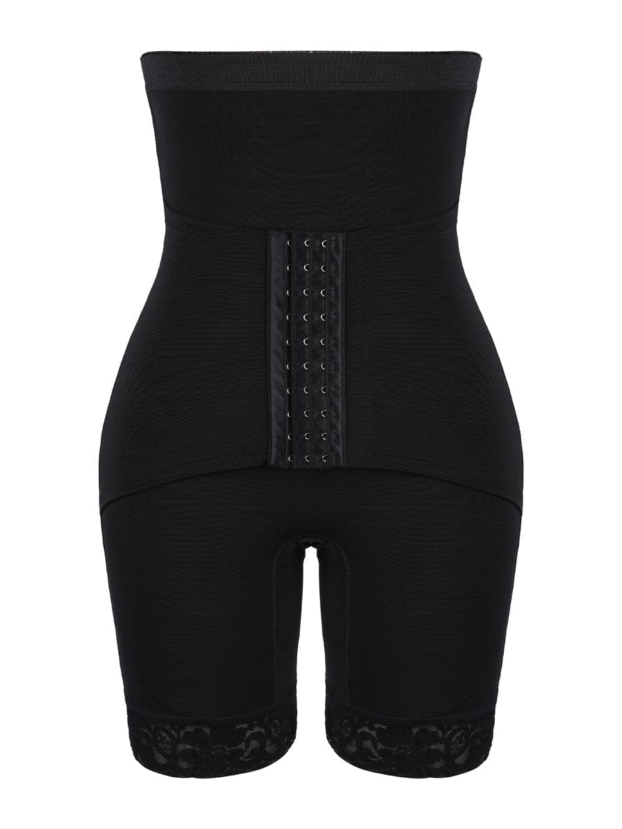 Wholesale Necessary Black Panty Shaper 2 Plastic Bones Crotchless Tummy Trimmer