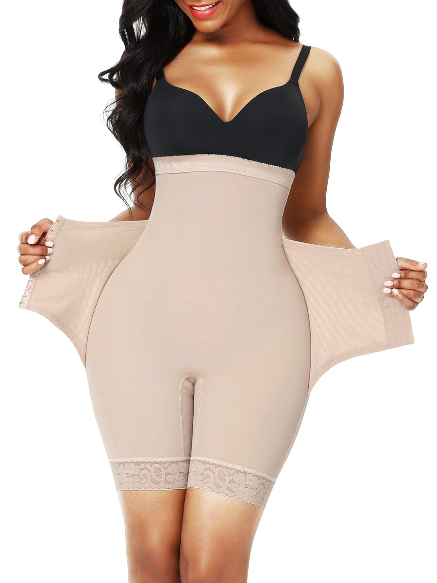 Wholesale Necessary Black Panty Shaper 2 Plastic Bones Crotchless Tummy Trimmer