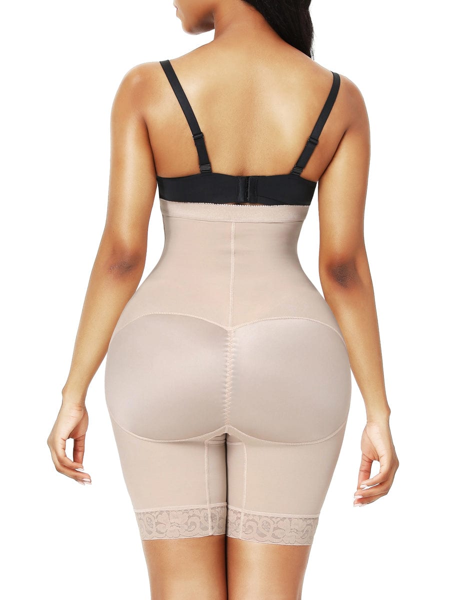 Wholesale Necessary Black Panty Shaper 2 Plastic Bones Crotchless Tummy Trimmer