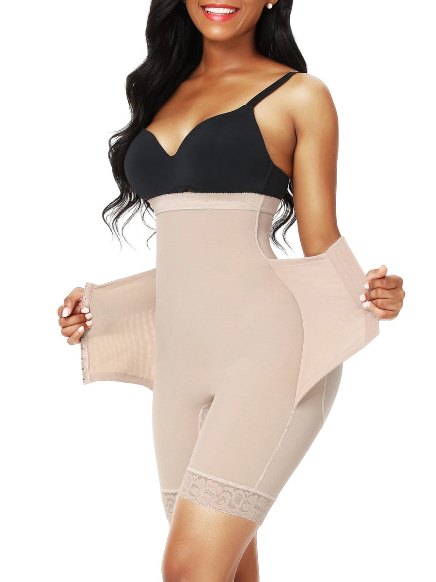 Wholesale Necessary Black Panty Shaper 2 Plastic Bones Crotchless Tummy Trimmer