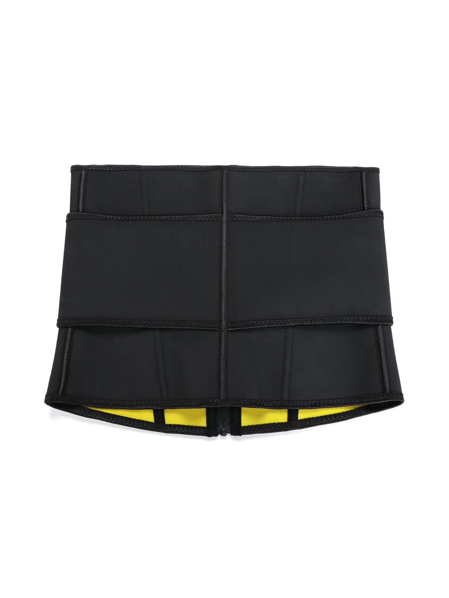 Good Black Large Size 9 Steel Bones Neoprene Waist Cincher Stretchy